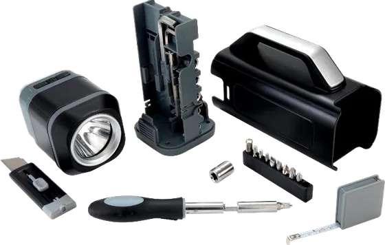 Linterna con set de herramientas Duit
